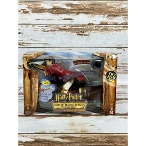 Vintage 2001 Harry Potter Snitch Chasing Electronic Action Figure - Damaged Box